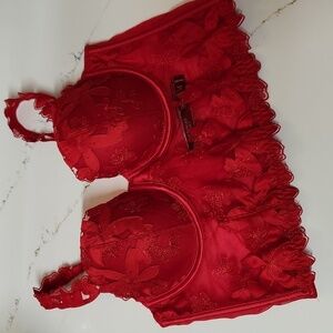 Victoria's Secret Very Sexy Lined Floral Balconet Corset